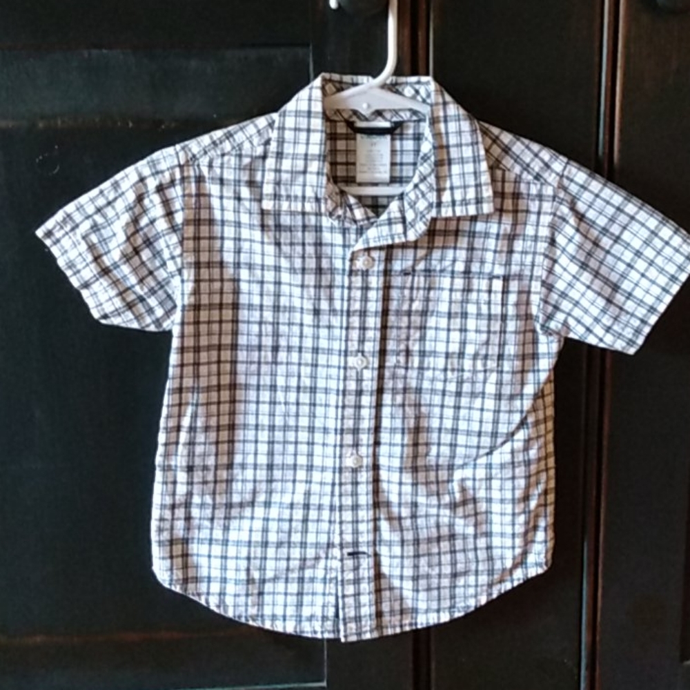 Boys Plaid Button Down Shirt